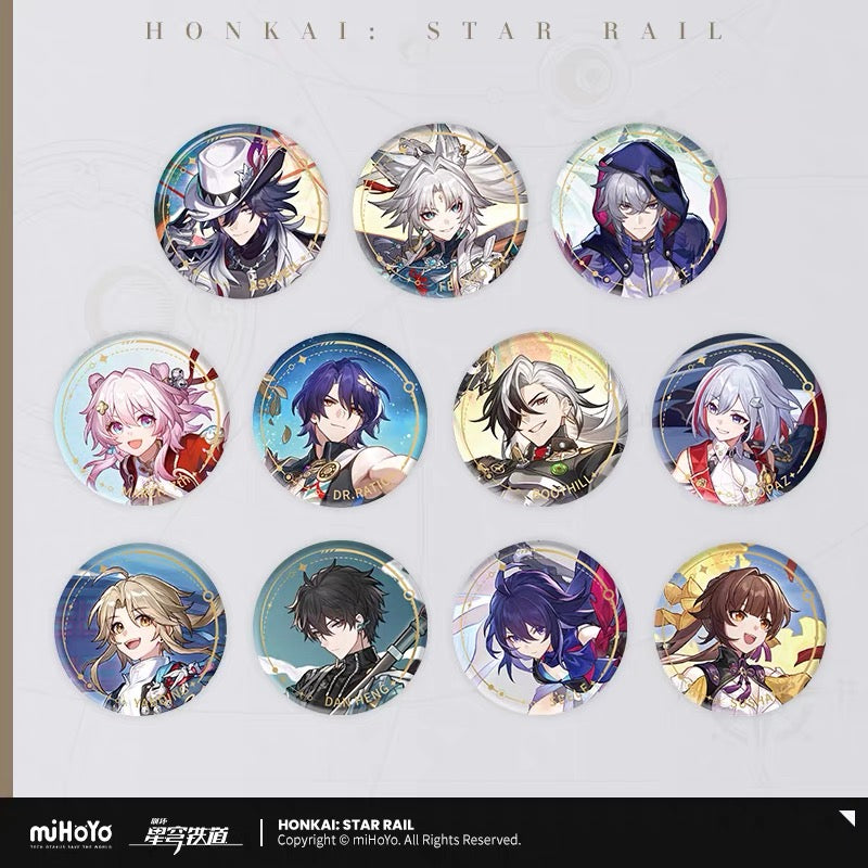 [PO] HSR Official Merch ✦ Splash Art Series | Round Tin Badge