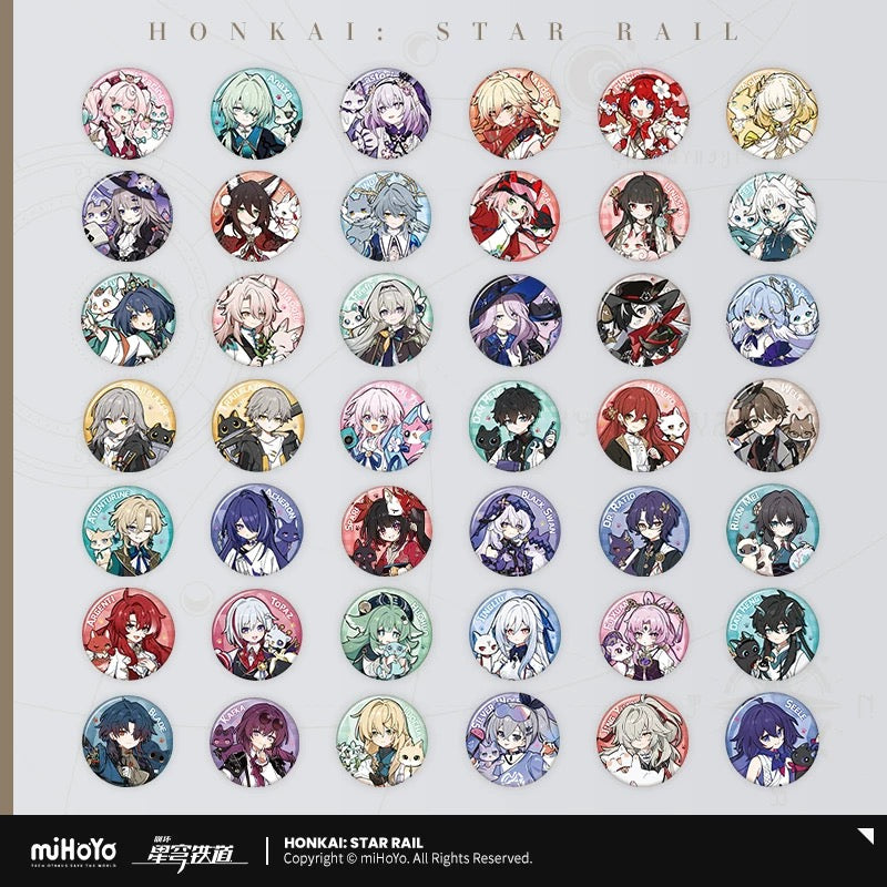 [PO] HSR Official Merch ✦  Tiny Cat Series | Tinplate Badge