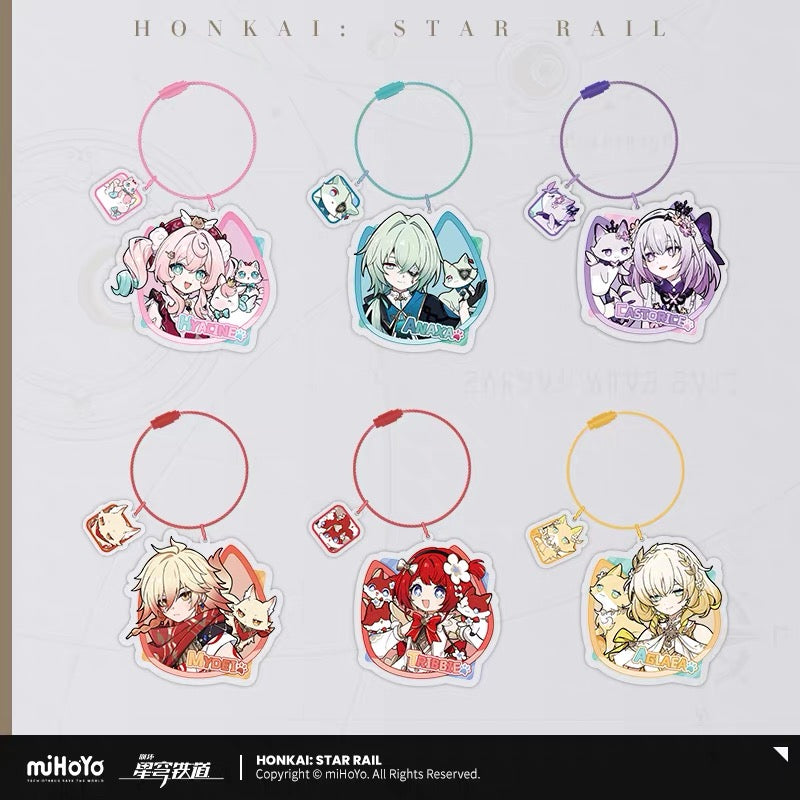 [PO] HSR Official Merch ✦  Tiny Cat Series | Acrylic Keychain