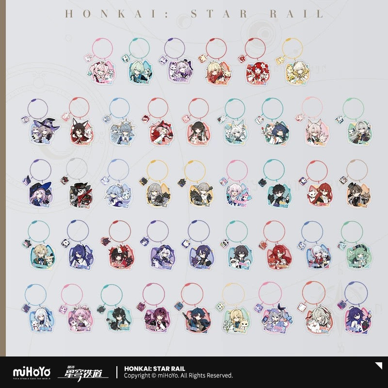 [PO] HSR Official Merch ✦  Tiny Cat Series | Acrylic Keychain