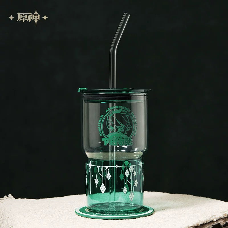 [PO] GI Official Merch ✦ Alhaitham Themed Impression Series | Water Cup with Lid and Straw Gift Set
