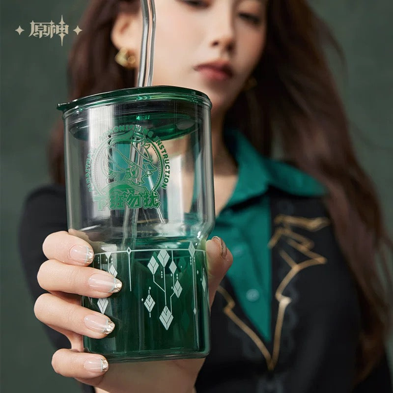 [PO] GI Official Merch ✦ Alhaitham Themed Impression Series | Water Cup with Lid and Straw Gift Set