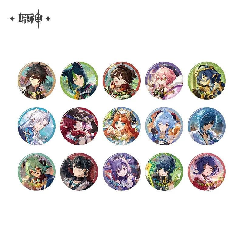 [PO] GI Official Merch ✦ Day of Destiny Series | Character Birthday Badge