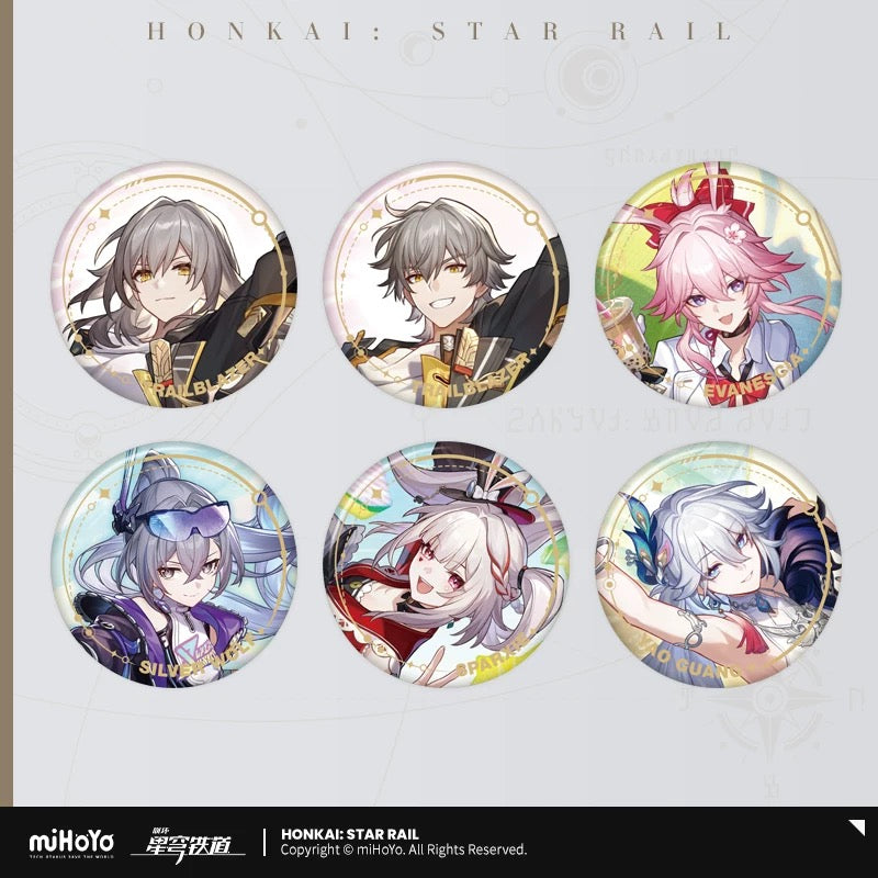 [PO] HSR Official Merch ✦ Splash Art Series | Round Tin Badge