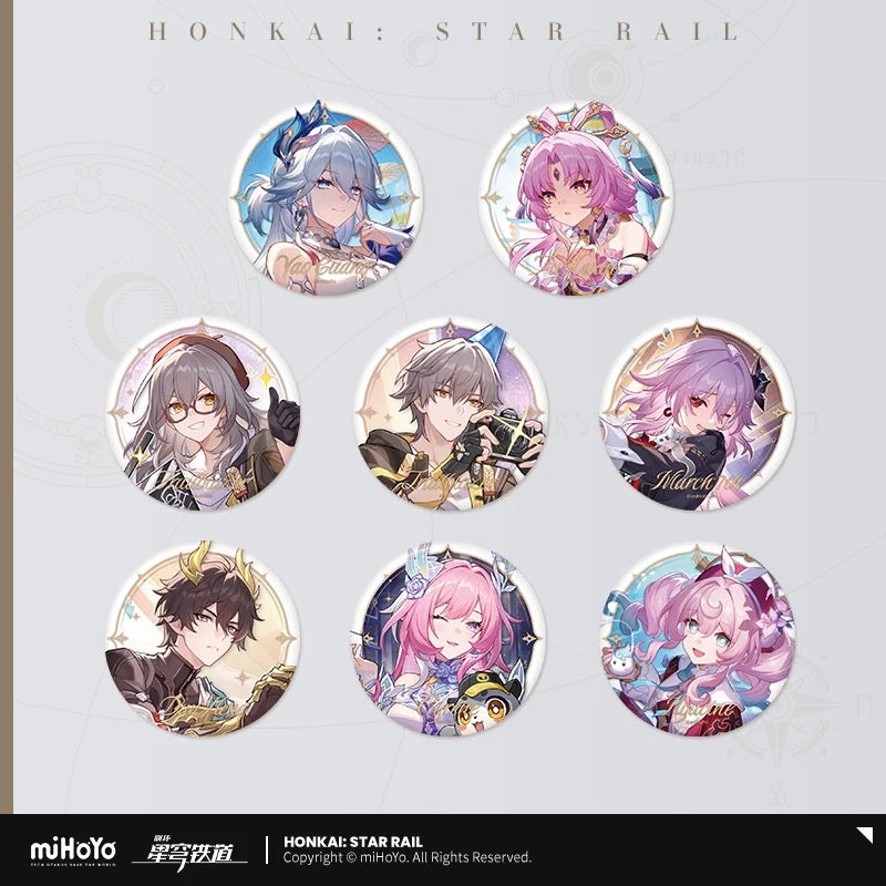 [PO] HSR Official Merch ✦ Starry Sky Celebration Series | Round Tin Badge