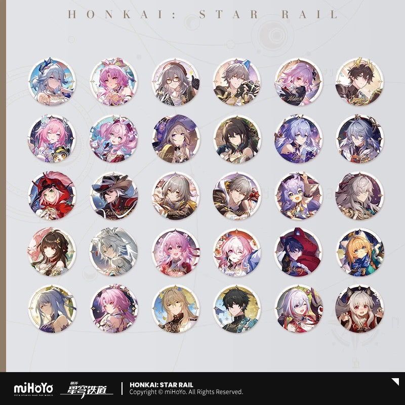 [PO] HSR Official Merch ✦ Starry Sky Celebration Series | Round Tin Badge