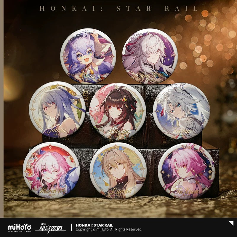 [PO] HSR Official Merch ✦ Starry Sky Celebration Series | Round Tin Badge