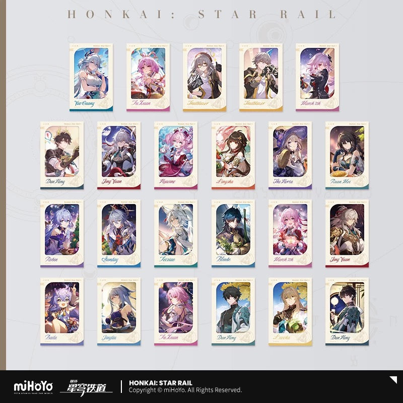 [PO] HSR Official Merch ✦ Starry Sky Celebration Series | Imitation Film Cards