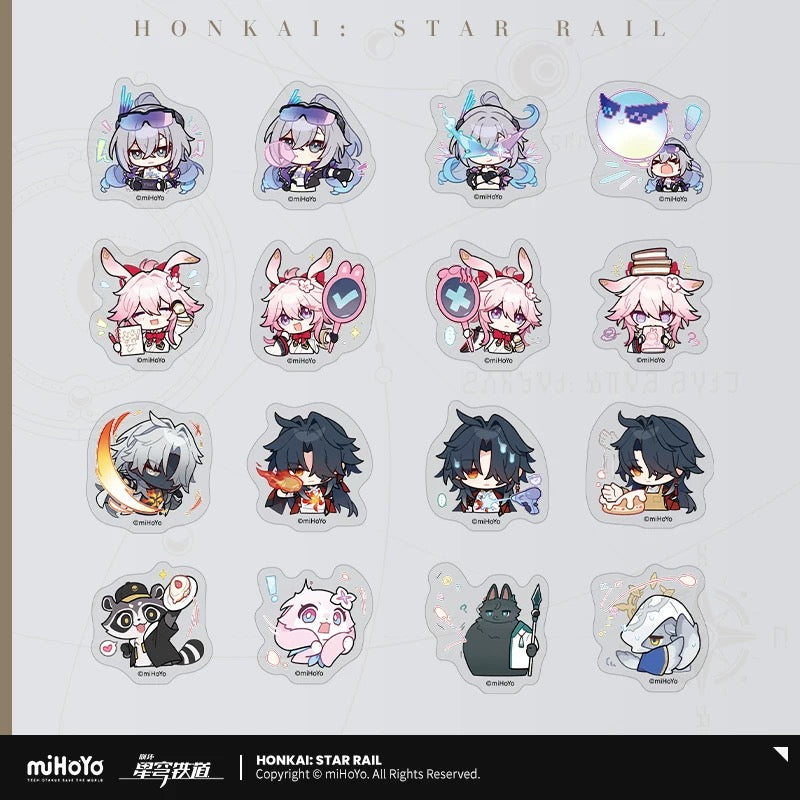 [PO] HSR Official Merch ✦ Pom-Pom Gallery Series | Sticker Set
