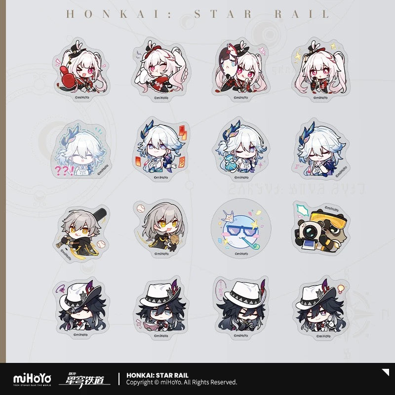 [PO] HSR Official Merch ✦ Pom-Pom Gallery Series | Sticker Set