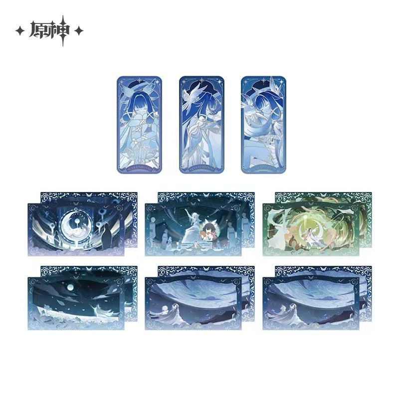[PO] GI Official Merch ✦ Chronicles of the Accompanying Moon Series | Badge and Commemorative Card Set