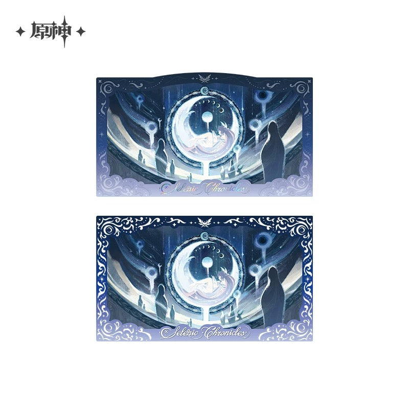 [PO] GI Official Merch ✦ Chronicles of the Accompanying Moon Series | Badge and Commemorative Card Set