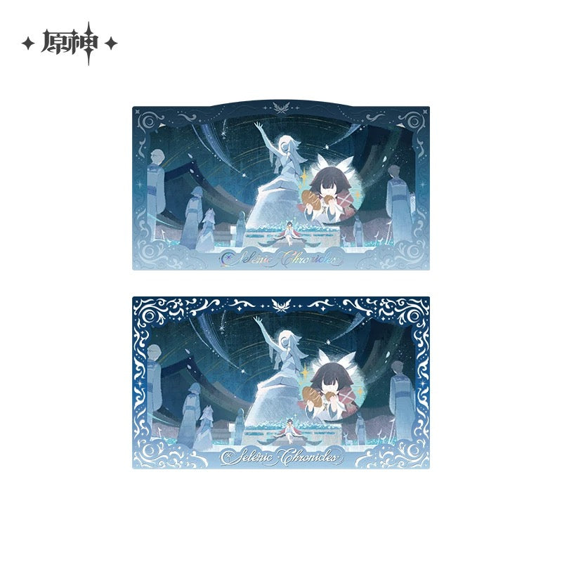 [PO] GI Official Merch ✦ Chronicles of the Accompanying Moon Series | Badge and Commemorative Card Set