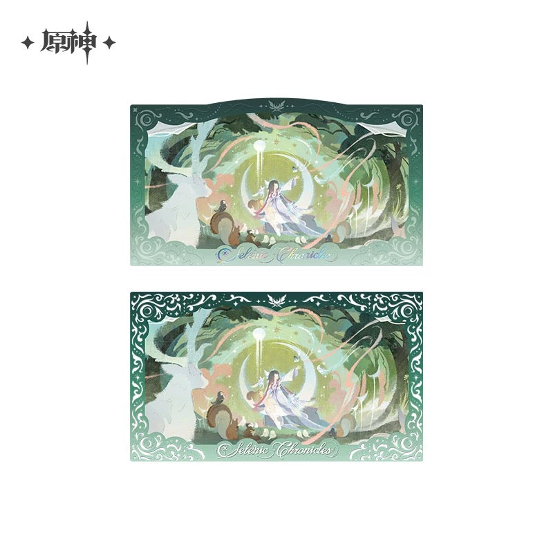 [PO] GI Official Merch ✦ Chronicles of the Accompanying Moon Series | Badge and Commemorative Card Set