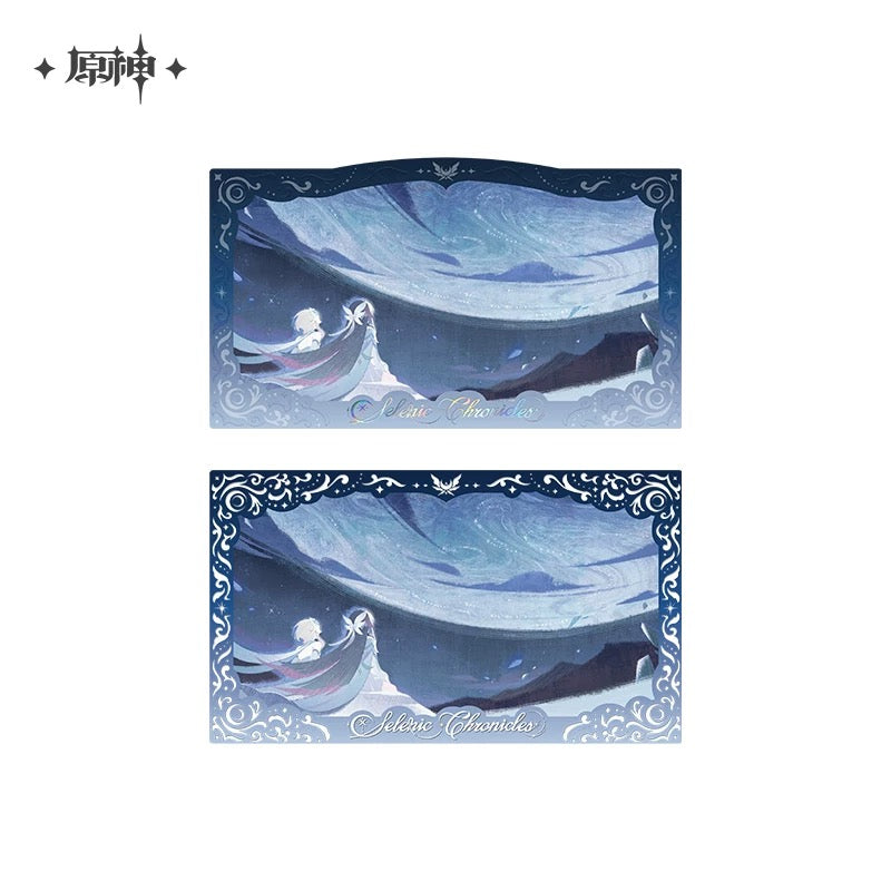 [PO] GI Official Merch ✦ Chronicles of the Accompanying Moon Series | Badge and Commemorative Card Set