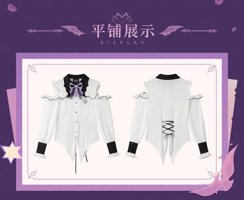 [PO] GI Official Merch ✦ Durin Themed Impression Series | Long-Sleeved Off-Shoulder Shirt [ENDS ON 06/18]