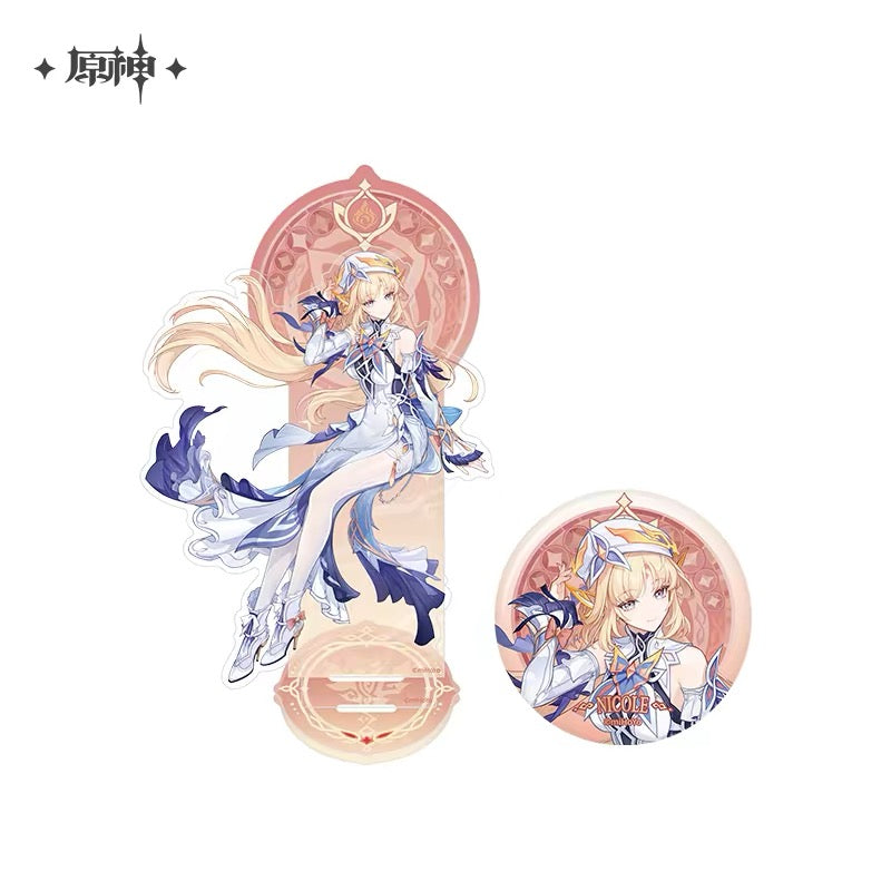[PO] GI Official Merch ✦ Clamor Within Series | Nicole Splash Art Acrylic Stand & Badge