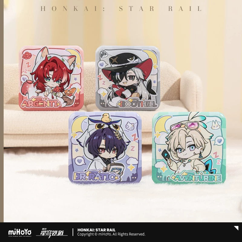 [PO] HSR Official Merch ✦ Boys' Dormitory Series | Chibi Square Badge