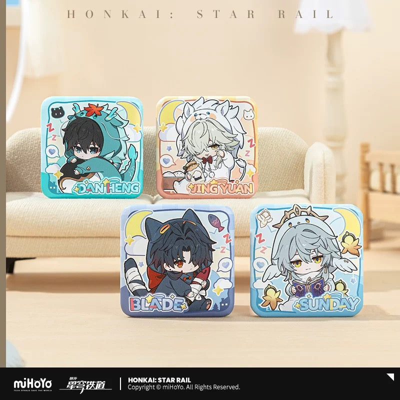 [PO] HSR Official Merch ✦ Boys' Dormitory Series | Chibi Square Badge