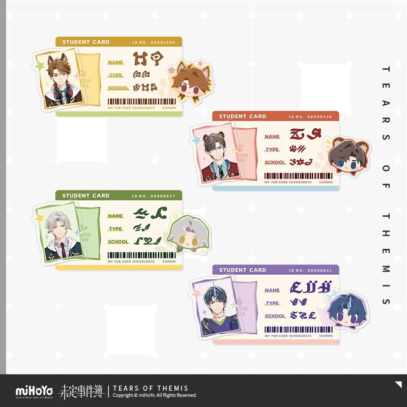 [PO] TOT Official Merch ✦ Fur-Ever Schoolmate Series | Heart-Fluttering Attendance Magnetic Acrylic Student ID [ENDS ON 06/03]
