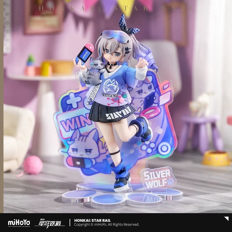 [PO] HSR Official Merch ✦ Tiny Cat Series | Silver Wolf Figure