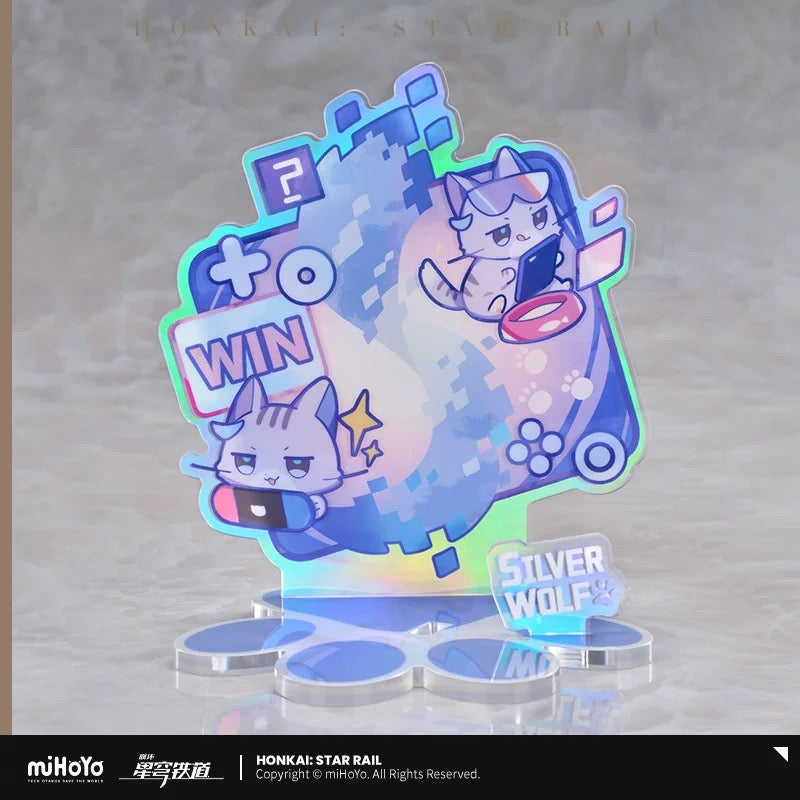 [PO] HSR Official Merch ✦ Tiny Cat Series | Silver Wolf Figure
