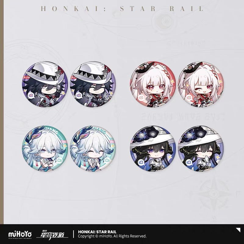 [PO] HSR Official Merch ✦ Owlbert Parlor Series | Tin Badge Set