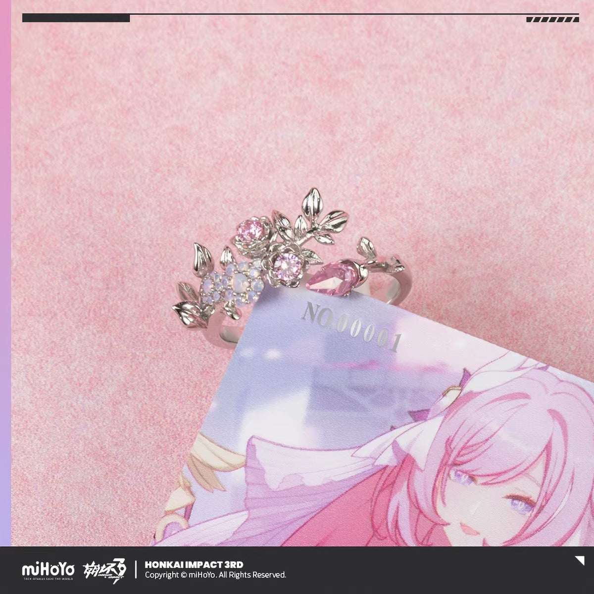 [PO] HI3 Official Merch ✦ Elysia “True Self” • Herrscher of Human: Ego Themed Vow Ring Gift Box