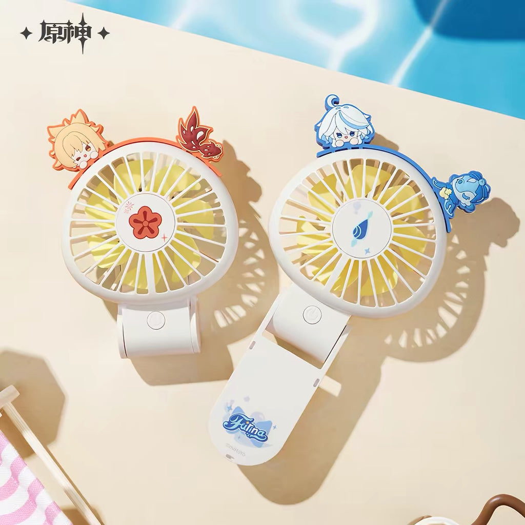 [PO] GI Official Merch ✦ Midsummer Party Series | Foldable Portable Handheld Fan – 3-Speed Adjustable