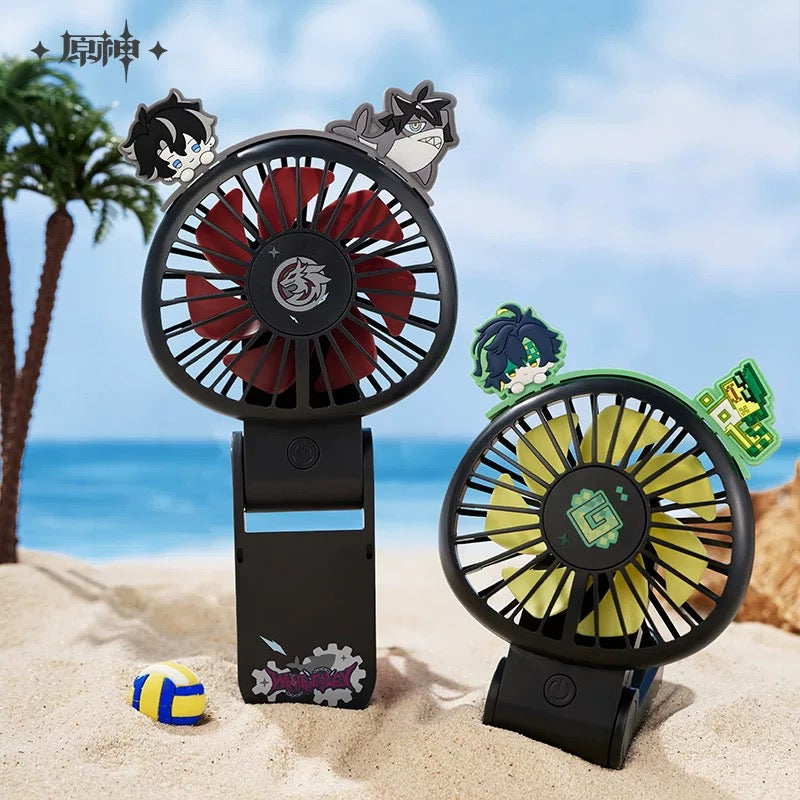 [PO] GI Official Merch ✦ Midsummer Party Series | Foldable Portable Handheld Fan – 3-Speed Adjustable
