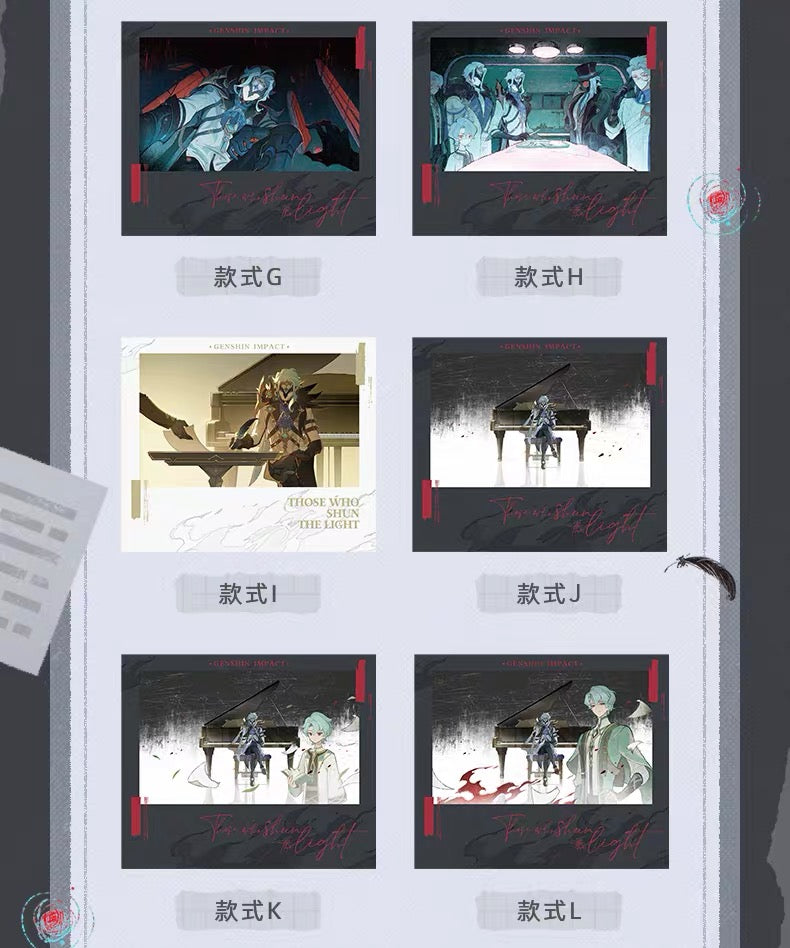[PO] GI Official Merch ✦ "Those Who Shun the Light" Series | Collectible Card Blind Box