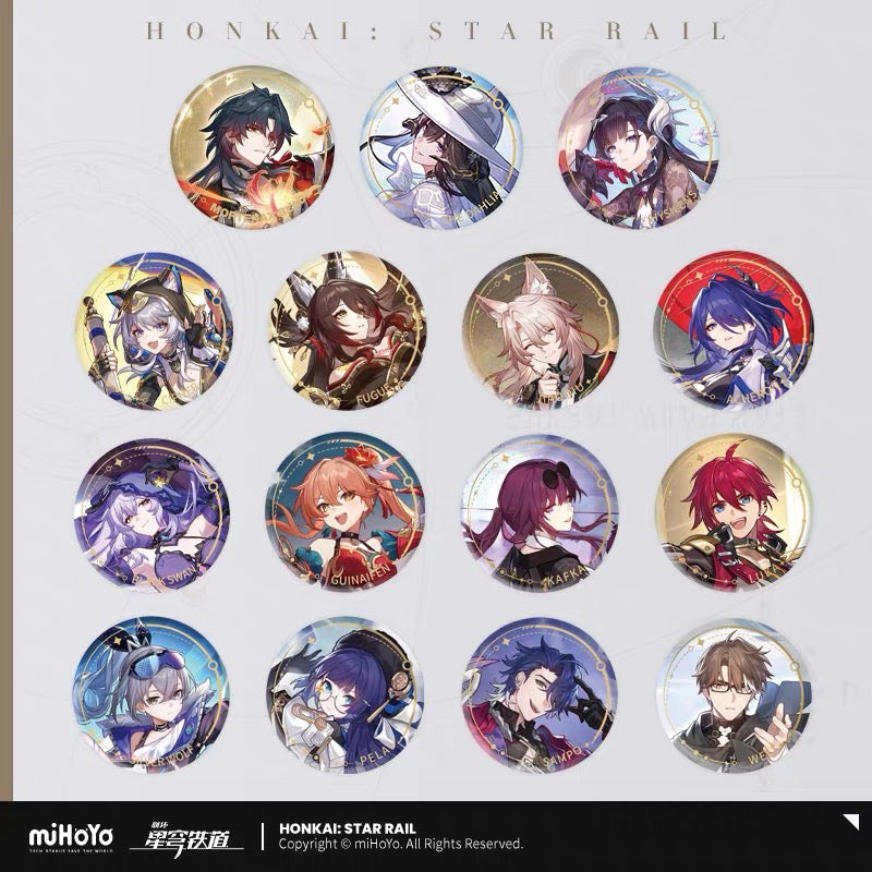 [PO] HSR Official Merch ✦ Splash Art Series | Round Tin Badge