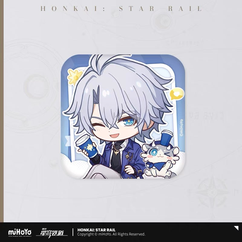 [PO] HSR Official Merch ✦ Express Travel Series | Chibi Tinplate Badge