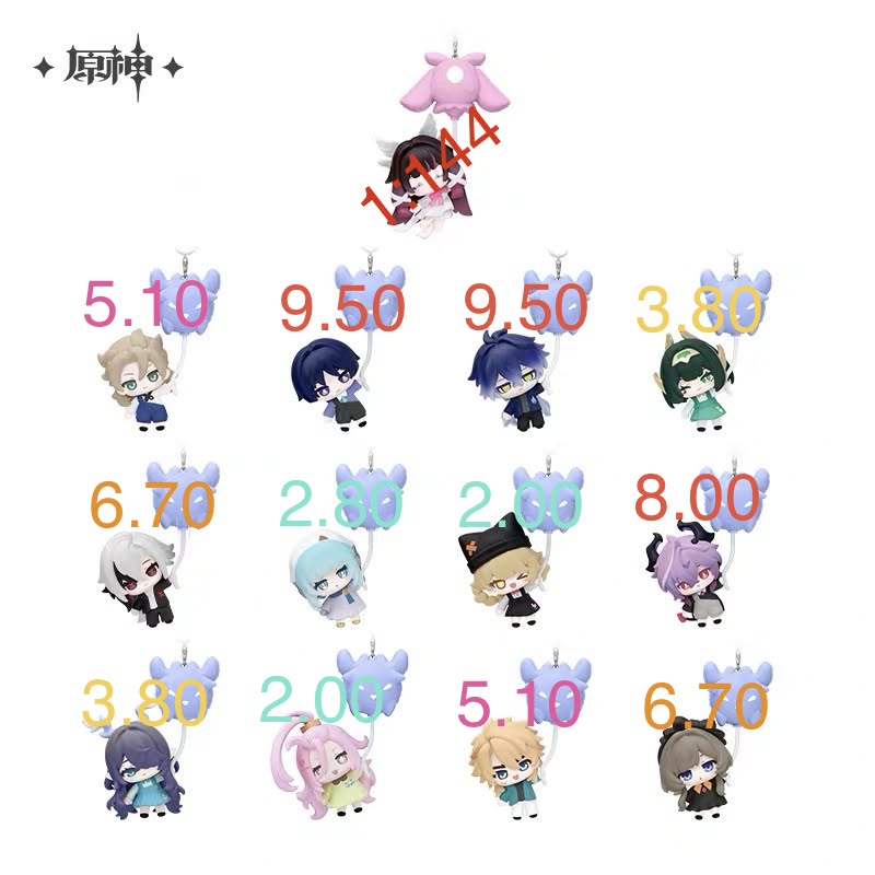 [PO] GI Official Merch ✦ Moon-Prayer Wanderings Series | Hanging Charm Blind Box