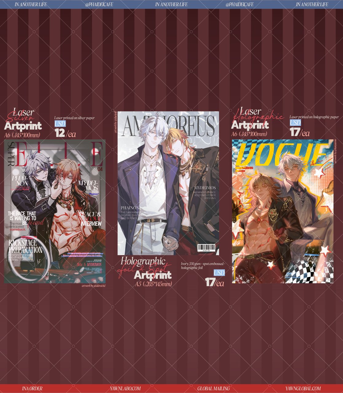 [PO] HSR Fan Merch ✦ In Another Life: Phaidei Project [ENDS ON 03/26]