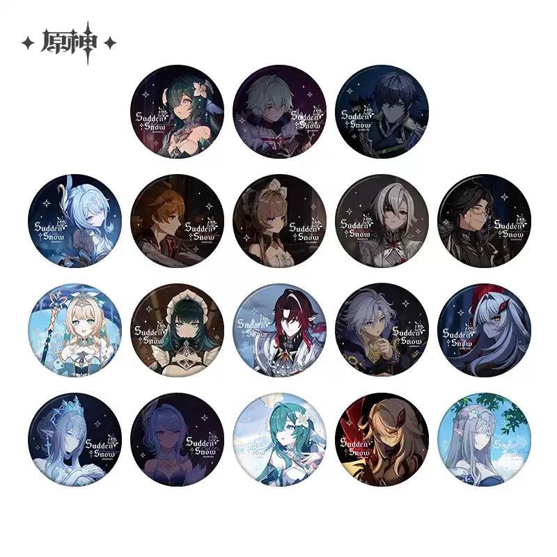 [PO] GI Official Merch ✦ Sudden Snow Series | Badge Blind Box