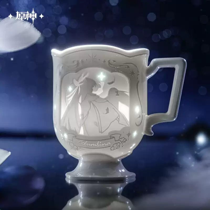 [PO] GI Official Merch ✦ The Returning Moon Goddess Series | Columbina Impression Linglong Porcelain Cup Set