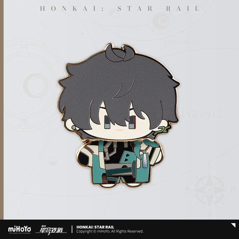 [PO] HSR Official Merch ✦ Chibi Doll Series | Wobble Enamel Badge