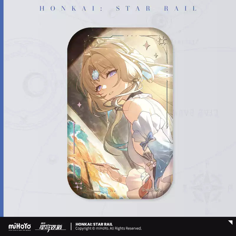 [PO] HSR Official Merch ✦ Light Cone Series | Rectangular Tinplate Badge
