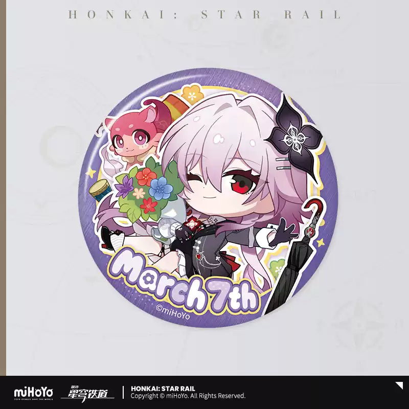 [PO] HSR Official Merch ✦ Autumn Celebration Series | Chibi Tinplate Badge