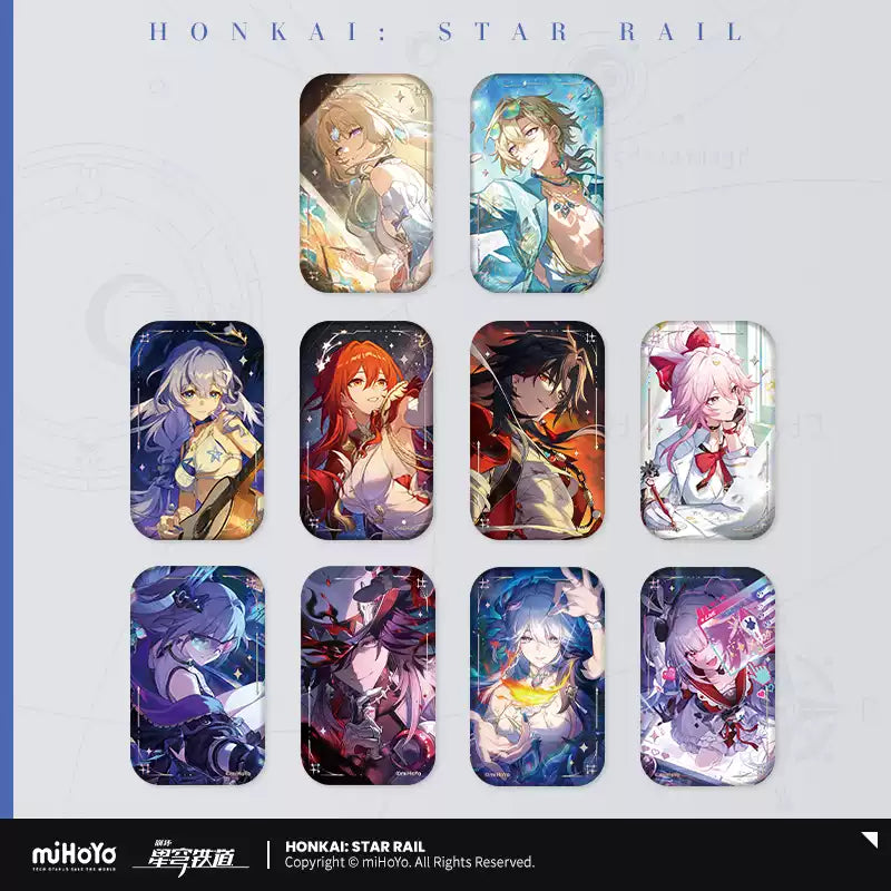 [PO] HSR Official Merch ✦ Light Cone Series | Rectangular Tinplate Badge
