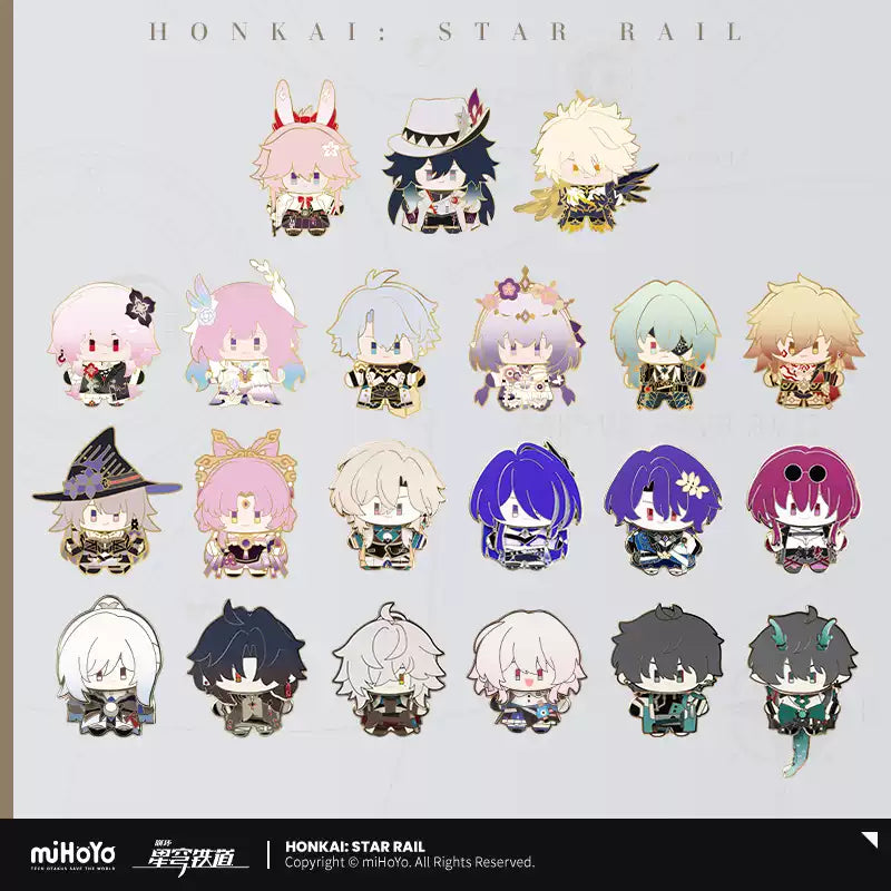 [PO] HSR Official Merch ✦ Chibi Doll Series | Wobble Enamel Badge