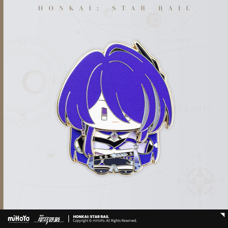 [PO] HSR Official Merch ✦ Chibi Doll Series | Wobble Enamel Badge
