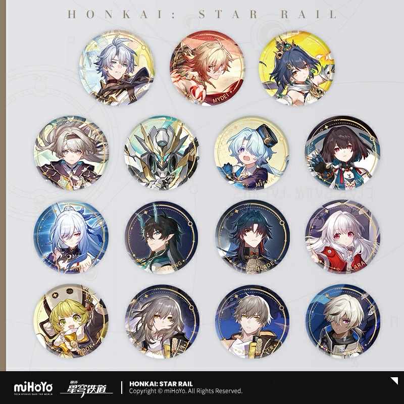 [PO] HSR Official Merch ✦ Splash Art Series | Round Tin Badge